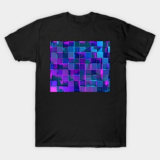 Chrome Cubes Pattern T-Shirt